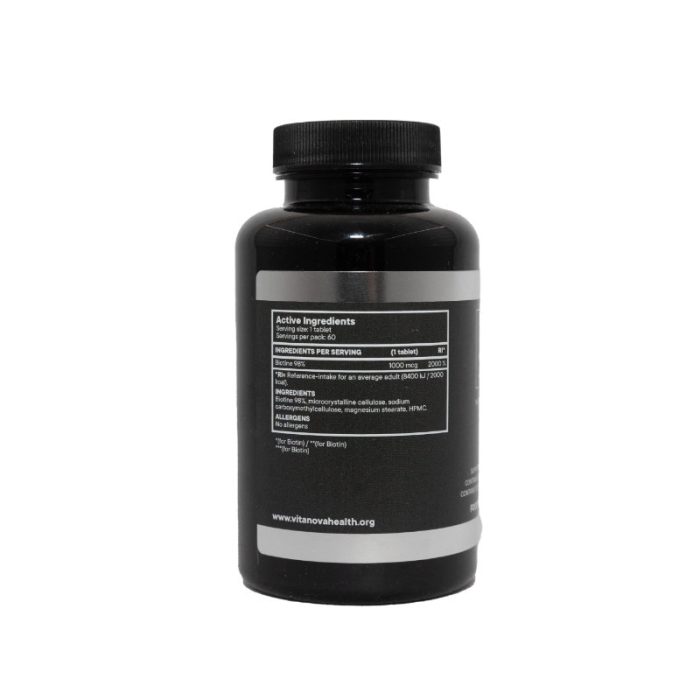 Biotin 60 Tablets - Image 2